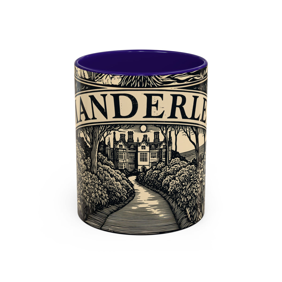 Manderley Estate Illustration Mug | Ceramic Coffee Cup