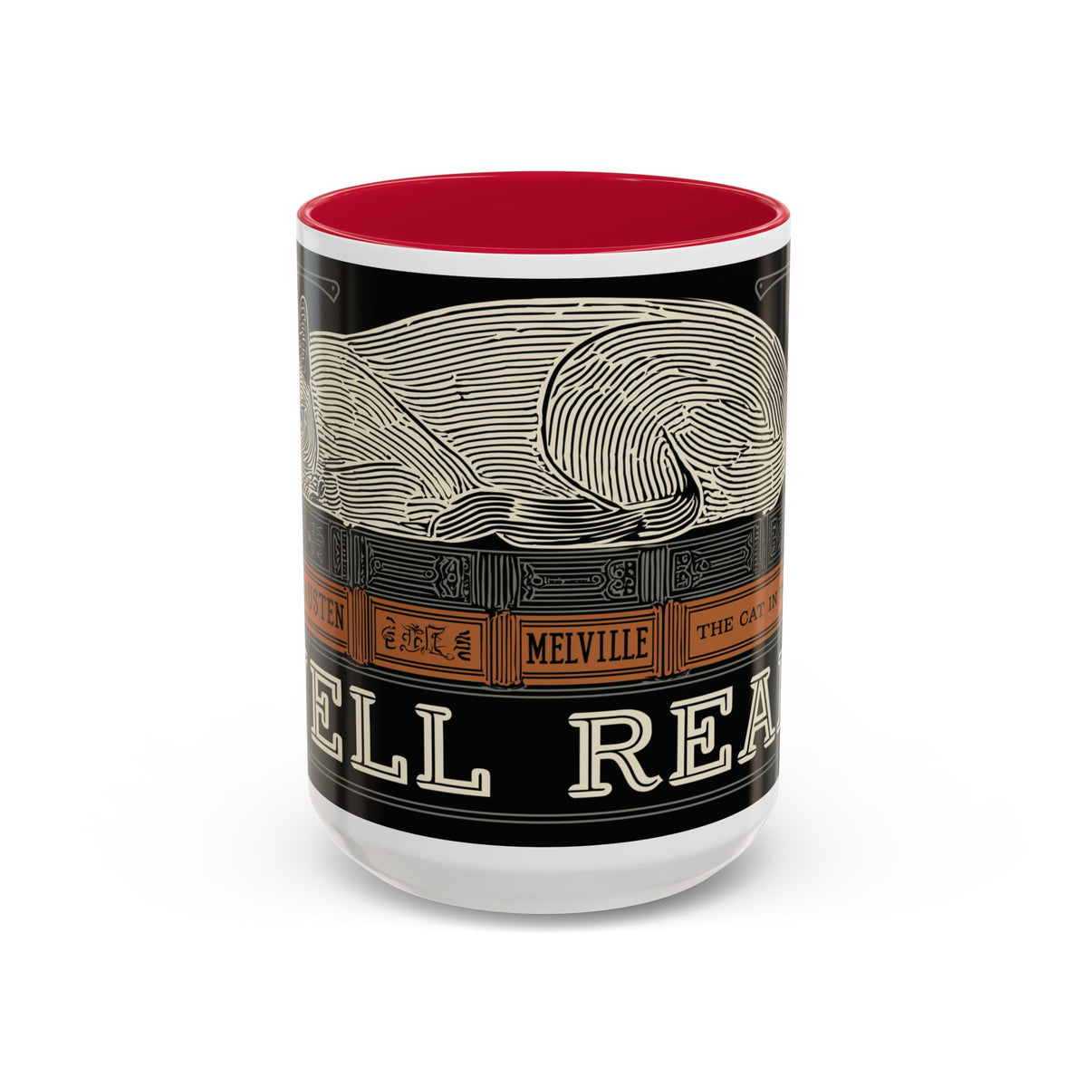 Bookstore Cat-Well Read Cat Mug | Literary Cat Stack Mug