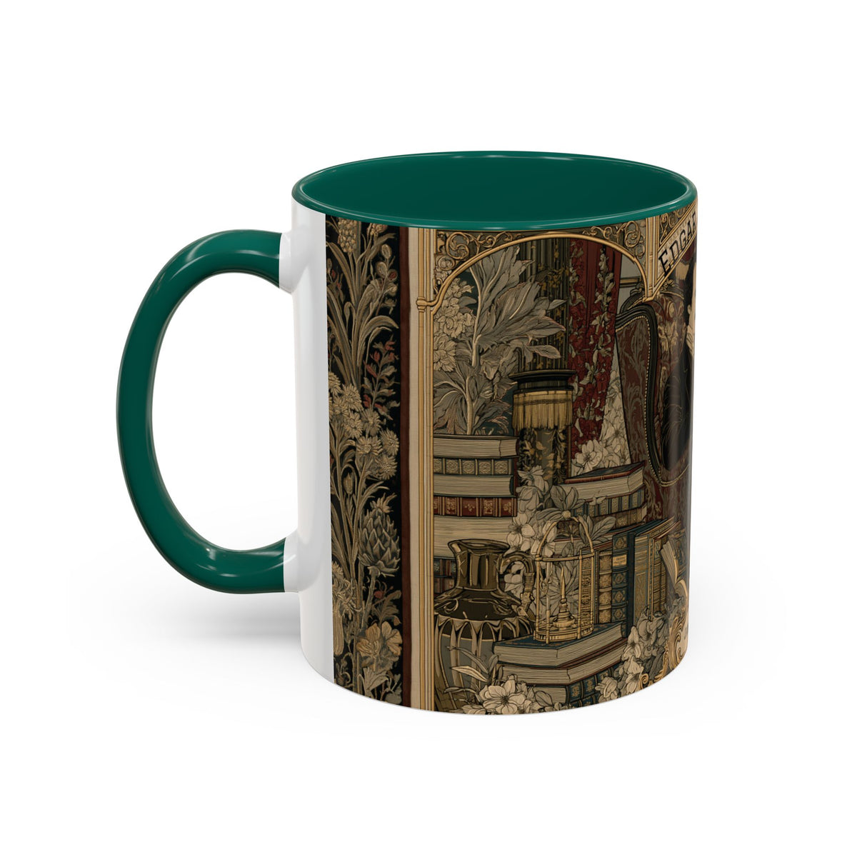 Edgar Allan Poe portrait Mug | Literary Gothic coffee mug