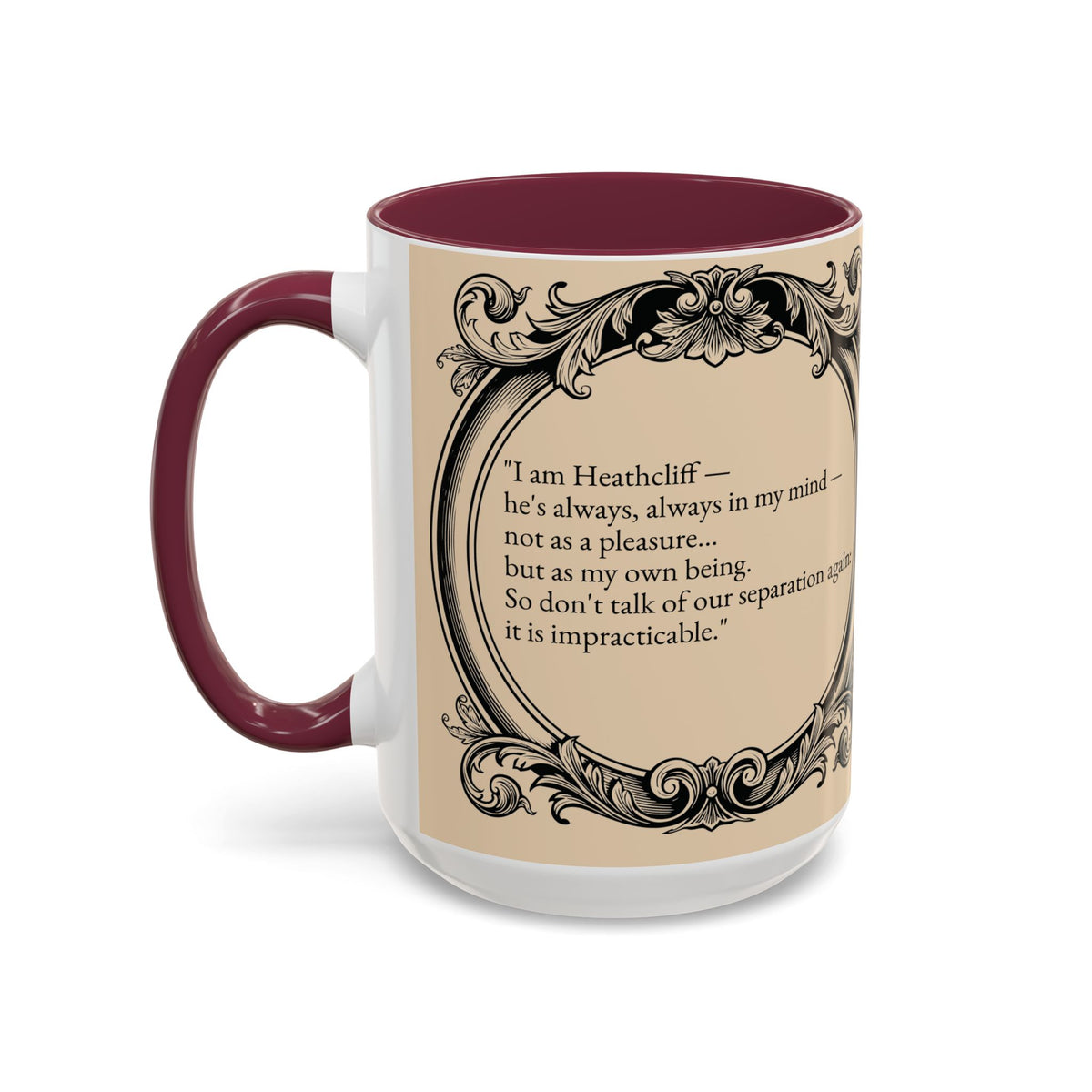 Wuthering Heights Literary Ceramic Mug — Classic Book Cover Coffee Cup (11oz/15oz)