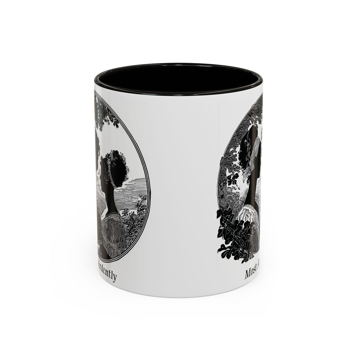 Regency Silhouette 'Most Ardently' Mug, Ceramic Coffee Mug | 11oz or 15oz