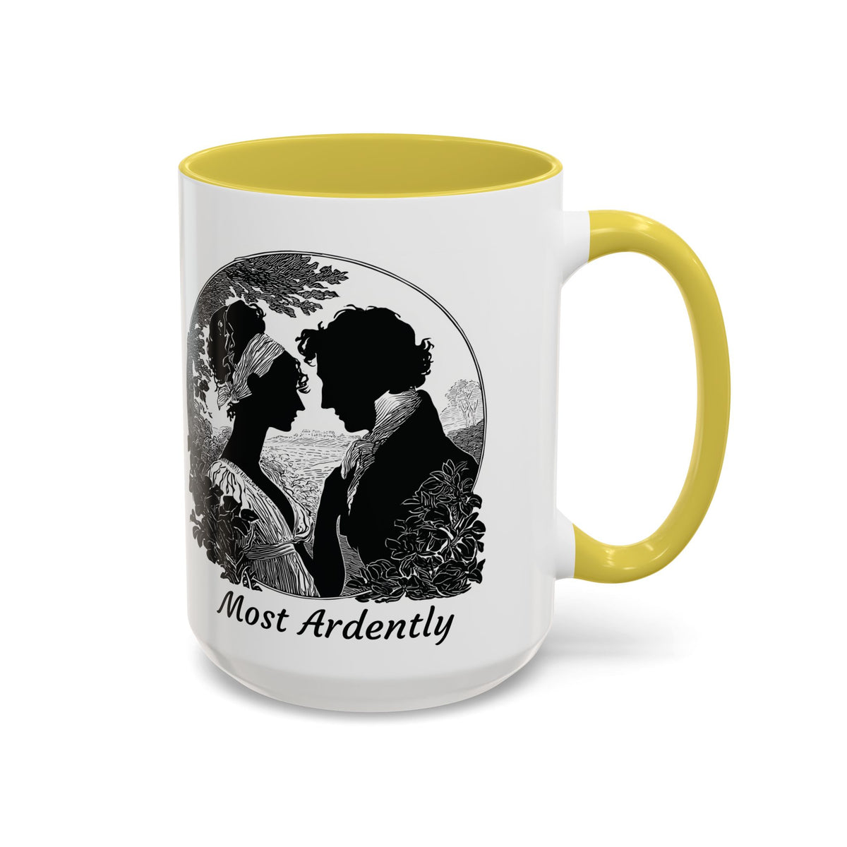 Regency Silhouette 'Most Ardently' Mug, Ceramic Coffee Mug | 11oz or 15oz