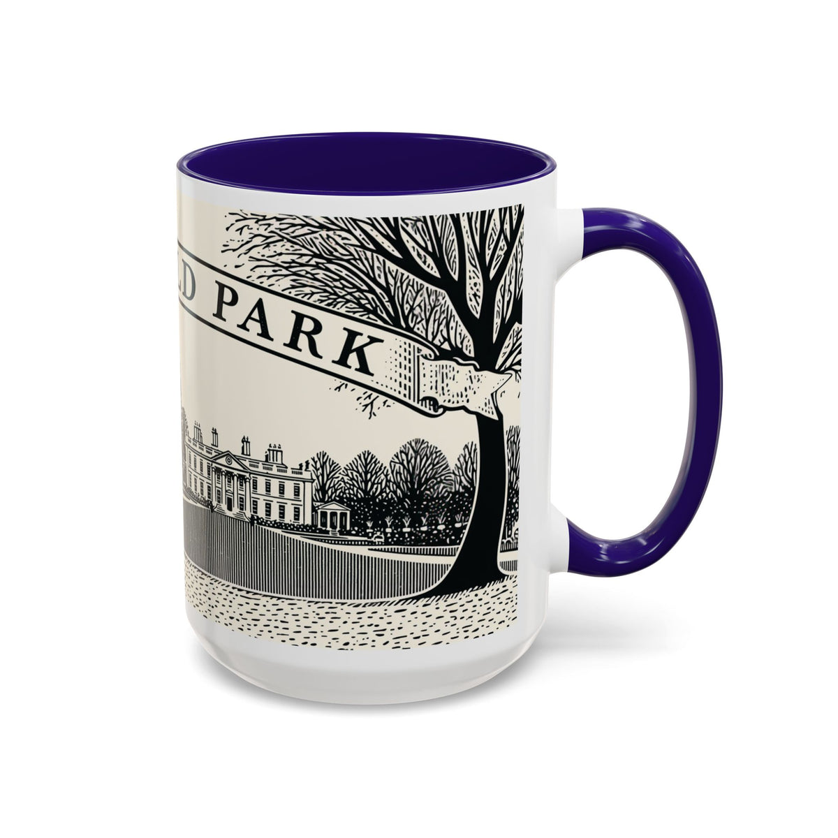 Mansfield Park illustration Mug | Peacock & Estate ceramic mug