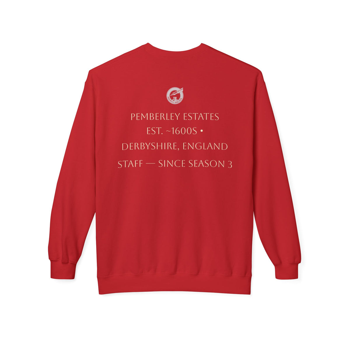 Pemberley Estate Crewneck Sweatshirt — Jane Austen Cozy Literary Pullover