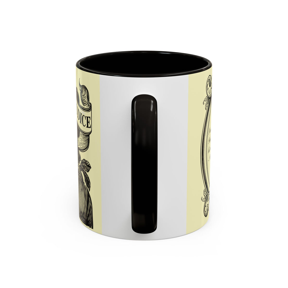 Pride & Prejudice Vintage Floral Mug — “Pride & Prejudice” Ceramic Book Lover Mug (11oz/15oz)