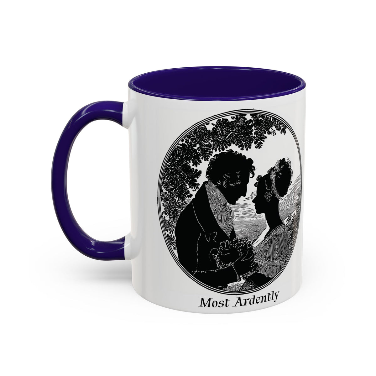 Regency Silhouette 'Most Ardently' Mug, Ceramic Coffee Mug | 11oz or 15oz