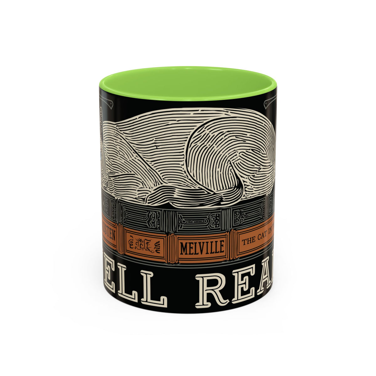 Bookstore Cat-Well Read Cat Mug | Literary Cat Stack Mug