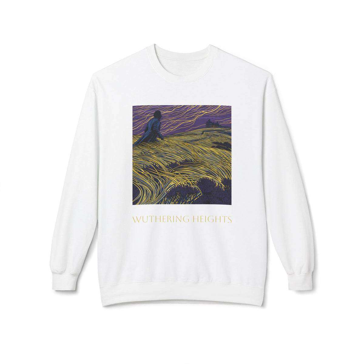Wuthering Heights Literary Sweatshirt — 'Heathcliff... still on my tinder profile' Gothic Novel Crewneck