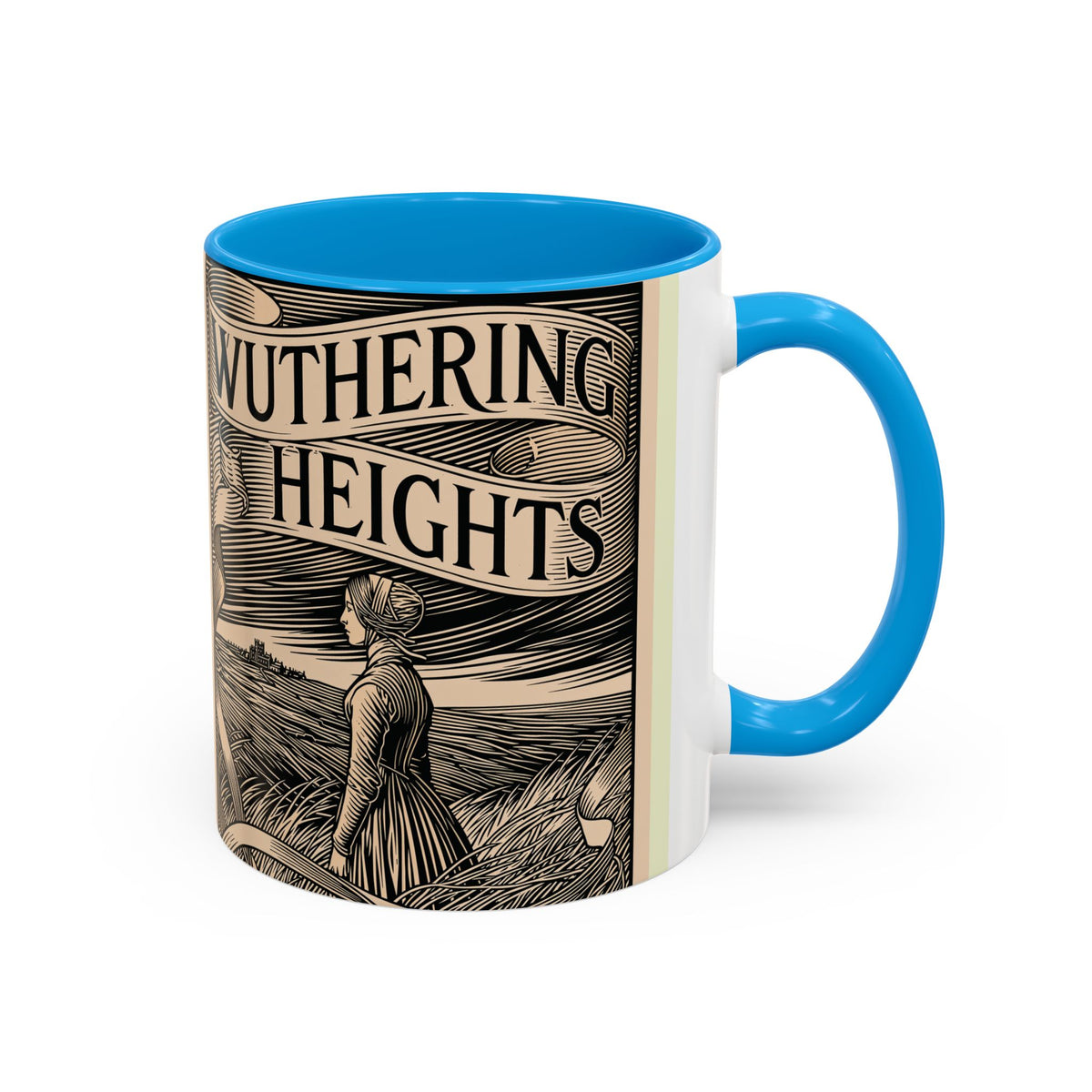 Wuthering Heights Literary Ceramic Mug — Classic Book Cover Coffee Cup (11oz/15oz)