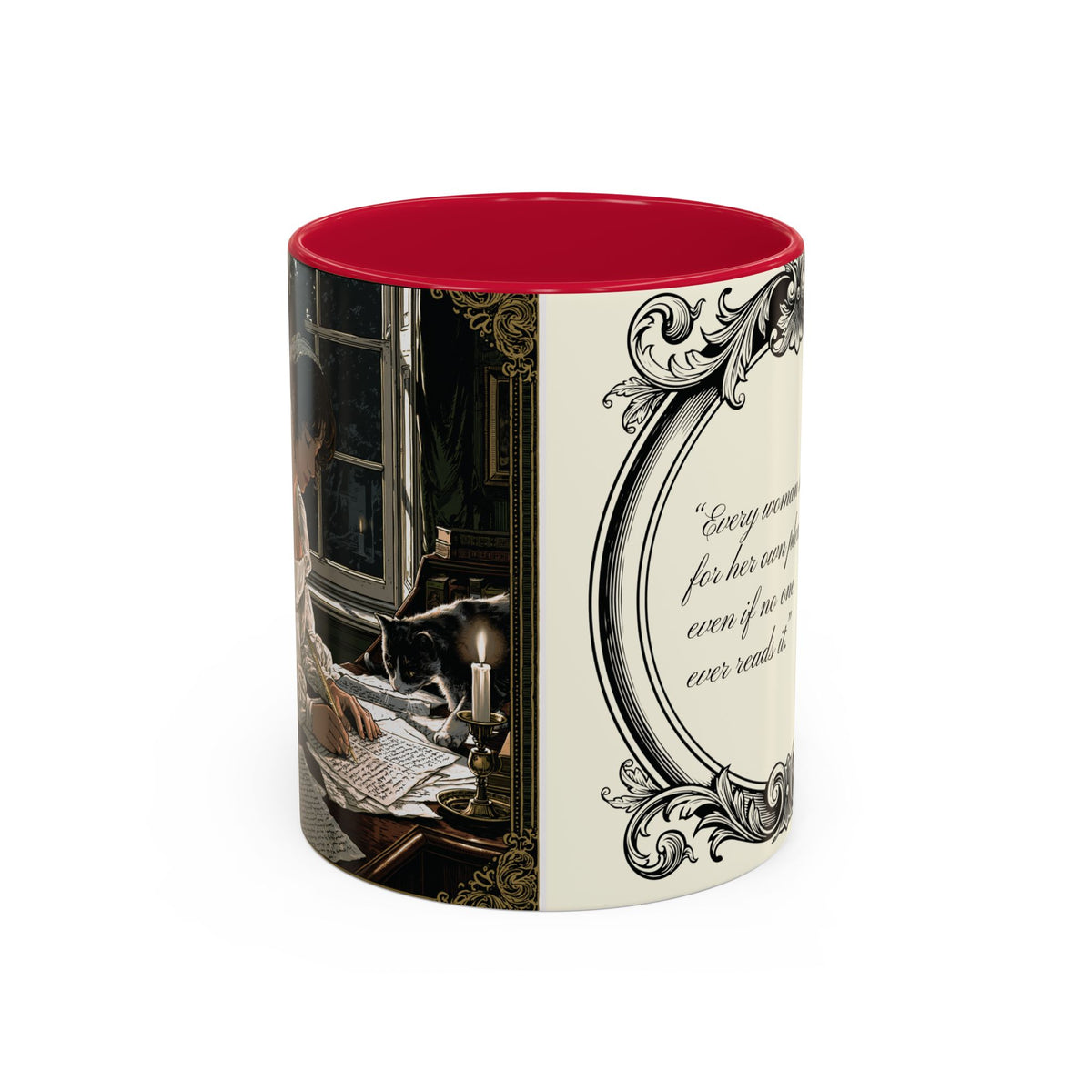 Jane Austen Quote Mug — “Every woman should write...” (11oz & 15oz)