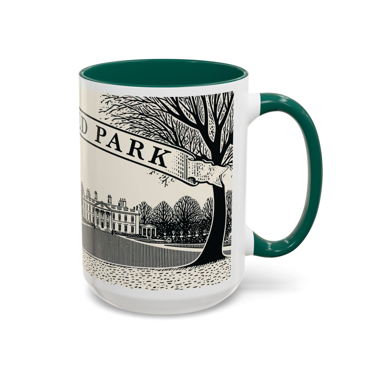 Mansfield Park illustration Mug | Peacock & Estate ceramic mug