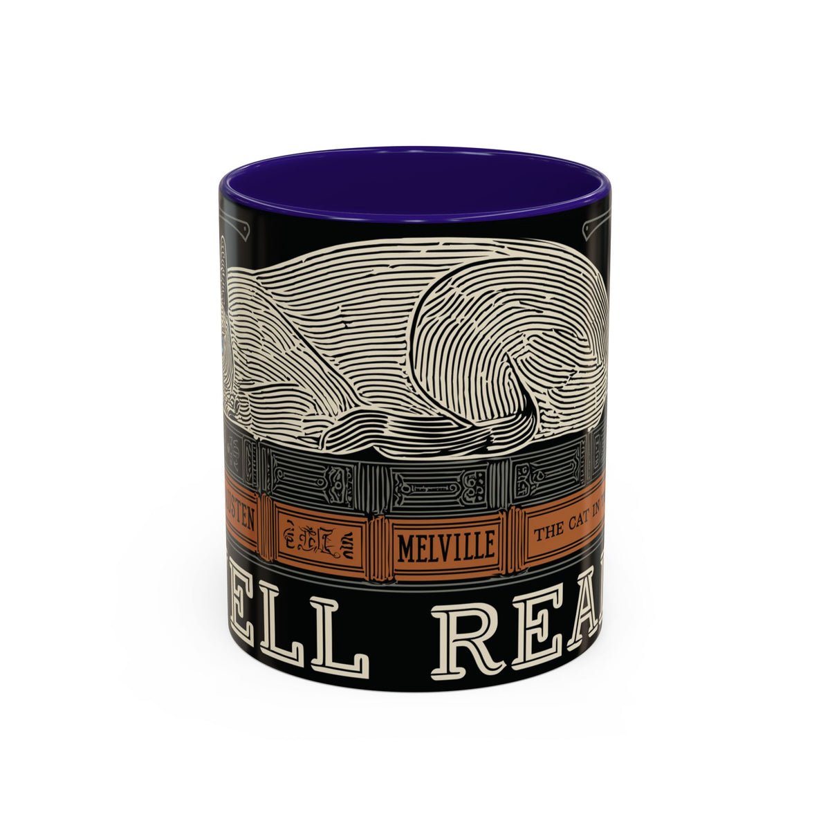 Bookstore Cat-Well Read Cat Mug | Literary Cat Stack Mug