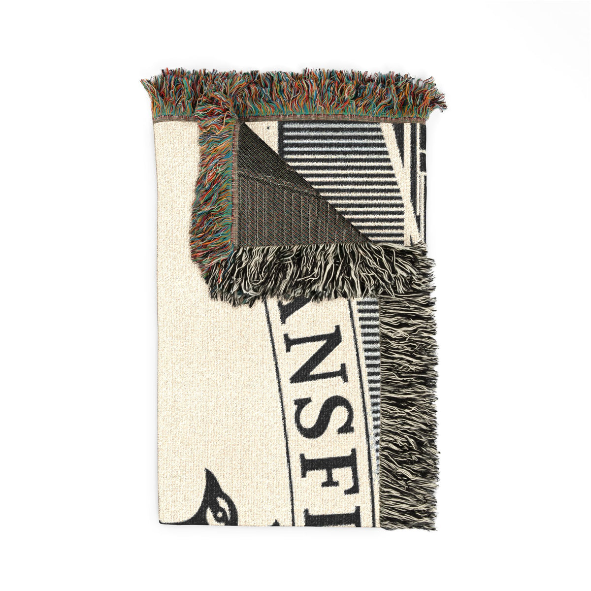 Mansfield ParkPeacock Illustration Woven Blanket | Mansfield Park Literary Tapestry Throw