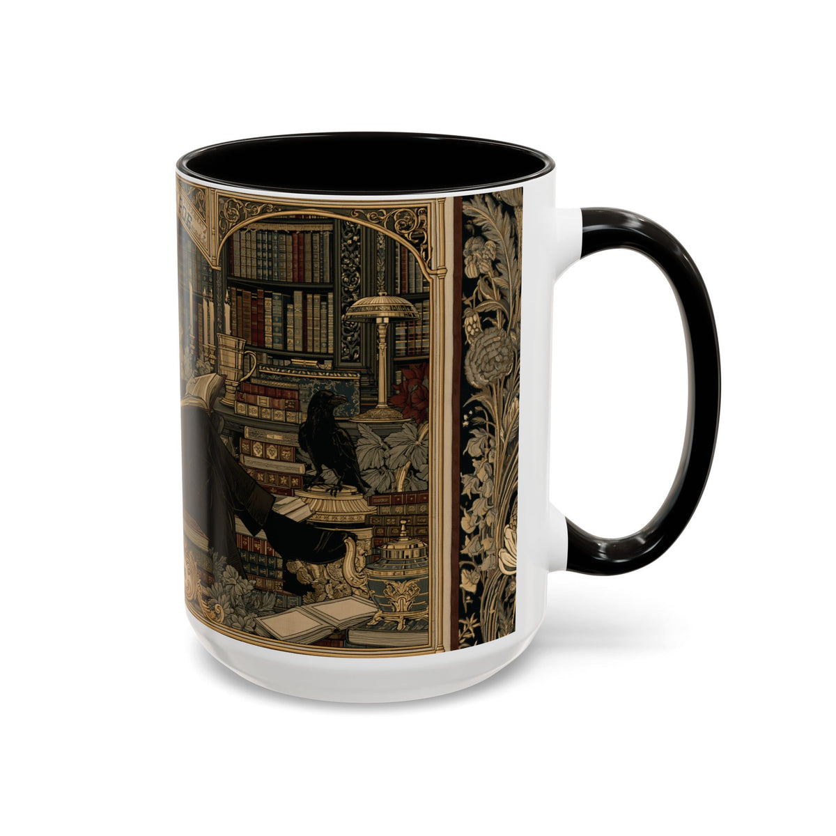 Edgar Allan Poe portrait Mug | Literary Gothic coffee mug