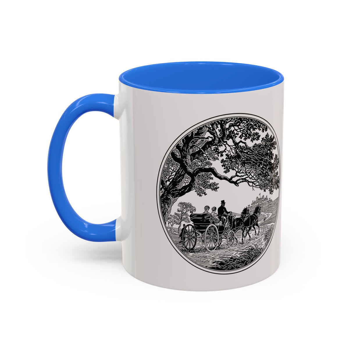 Romantic Vintage Silhouette Mug — "Most Ardently" Tea Coffee Cup (11oz/15oz)