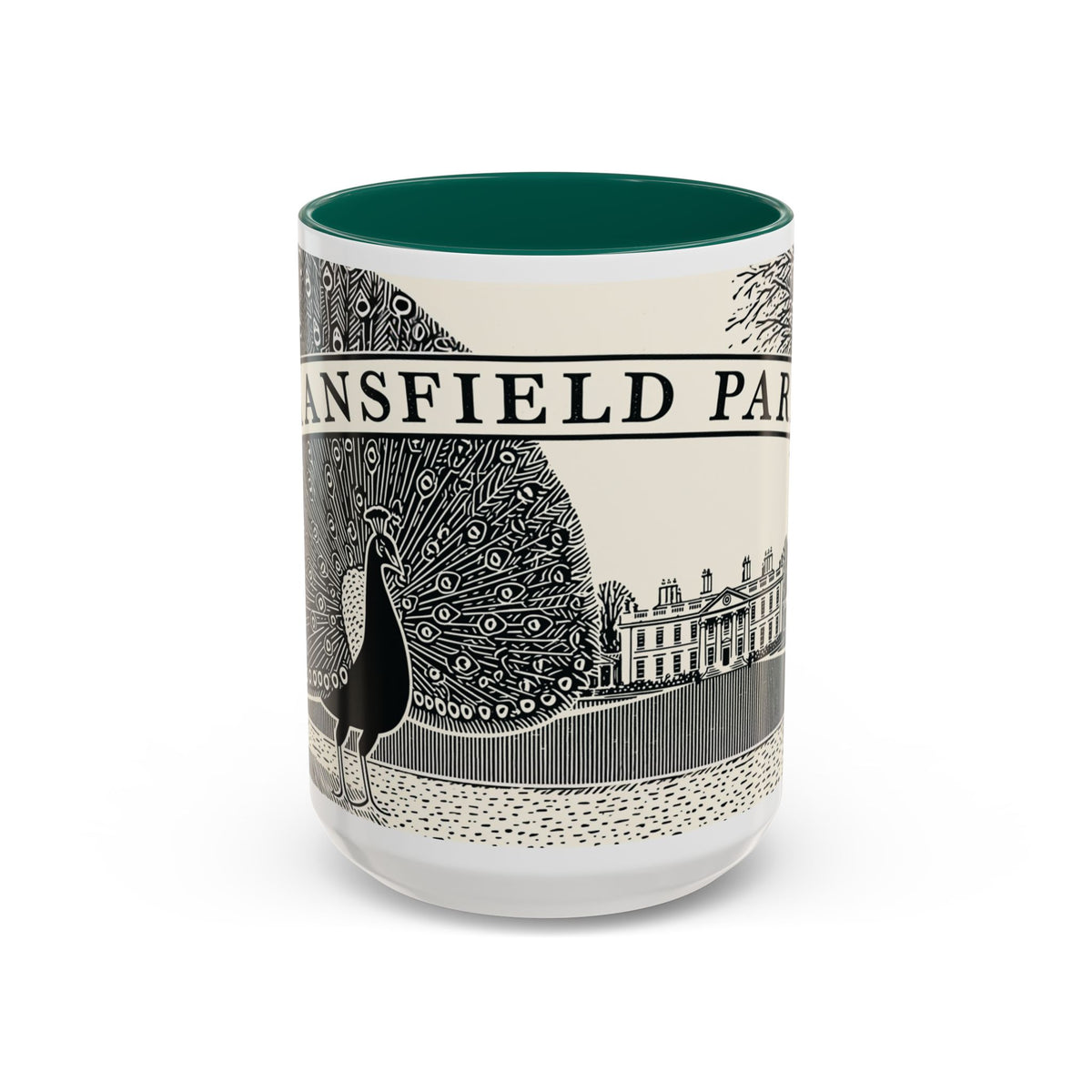 Mansfield Park illustration Mug | Peacock & Estate ceramic mug