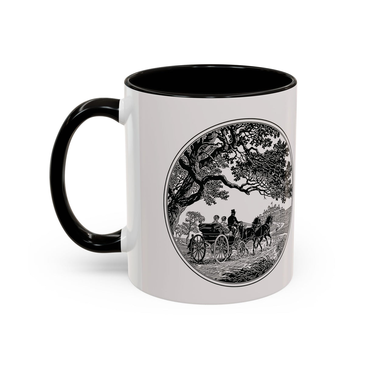 Romantic Vintage Silhouette Mug — "Most Ardently" Tea Coffee Cup (11oz/15oz)