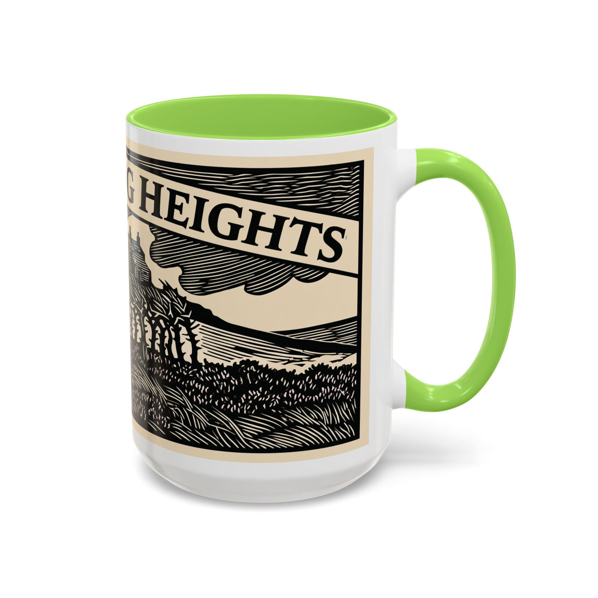 Wuthering Heights Coffee Mug | Emily Brontë Literary Design Mug