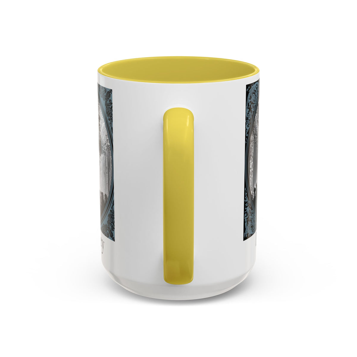 Pemberley Ballroom Illustration Mug | Color Accent Ceramic Mug