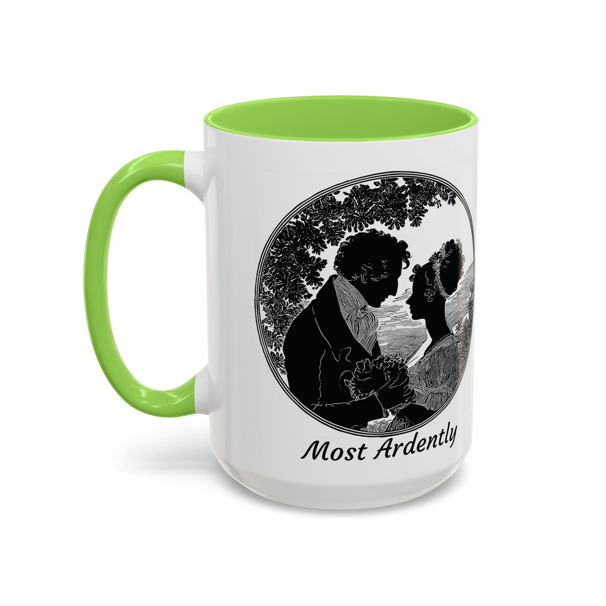 Regency Silhouette 'Most Ardently' Mug, Ceramic Coffee Mug | 11oz or 15oz