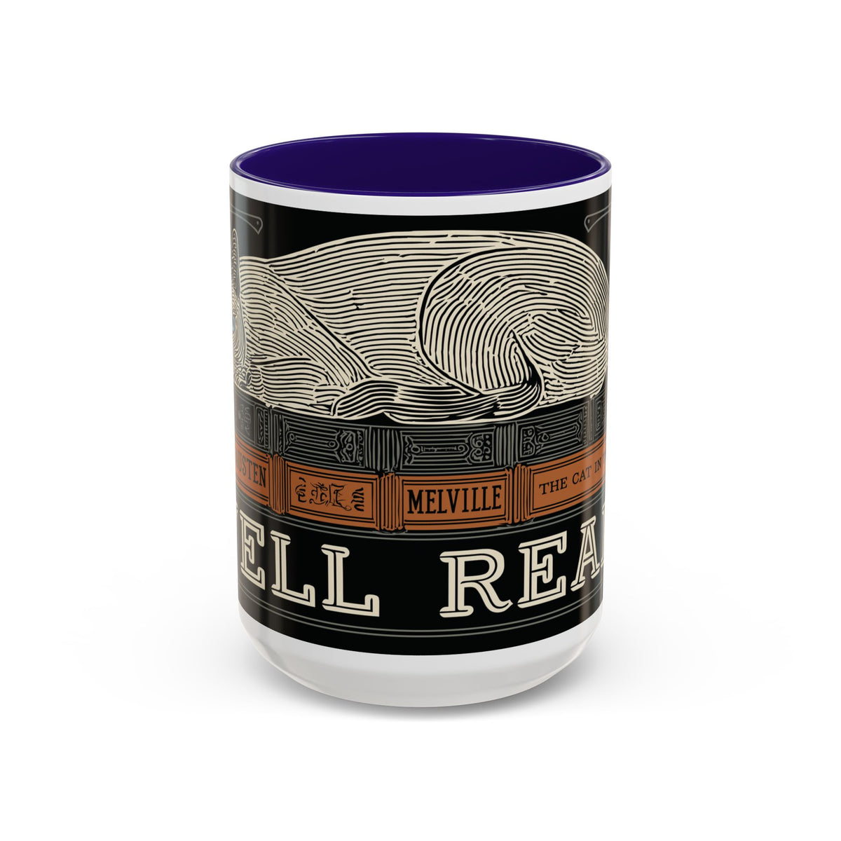 Bookstore Cat-Well Read Cat Mug | Literary Cat Stack Mug