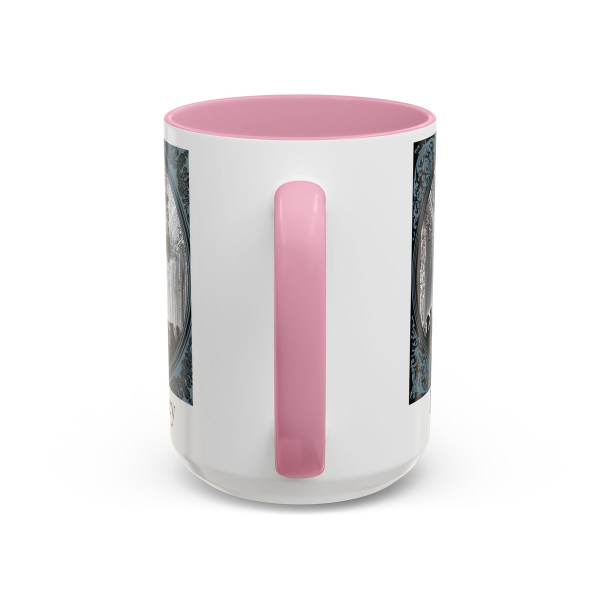 Pemberley Ballroom Illustration Mug | Color Accent Ceramic Mug