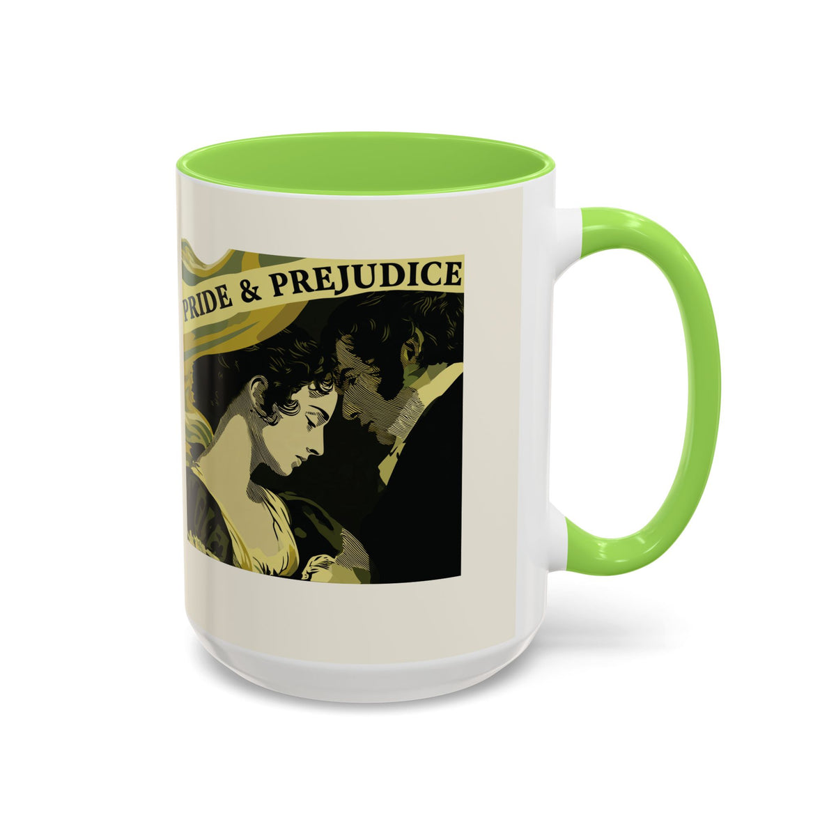 Pride & Prejudice Ceramic Mug – Jane Austen Vintage Romance Coffee Cup