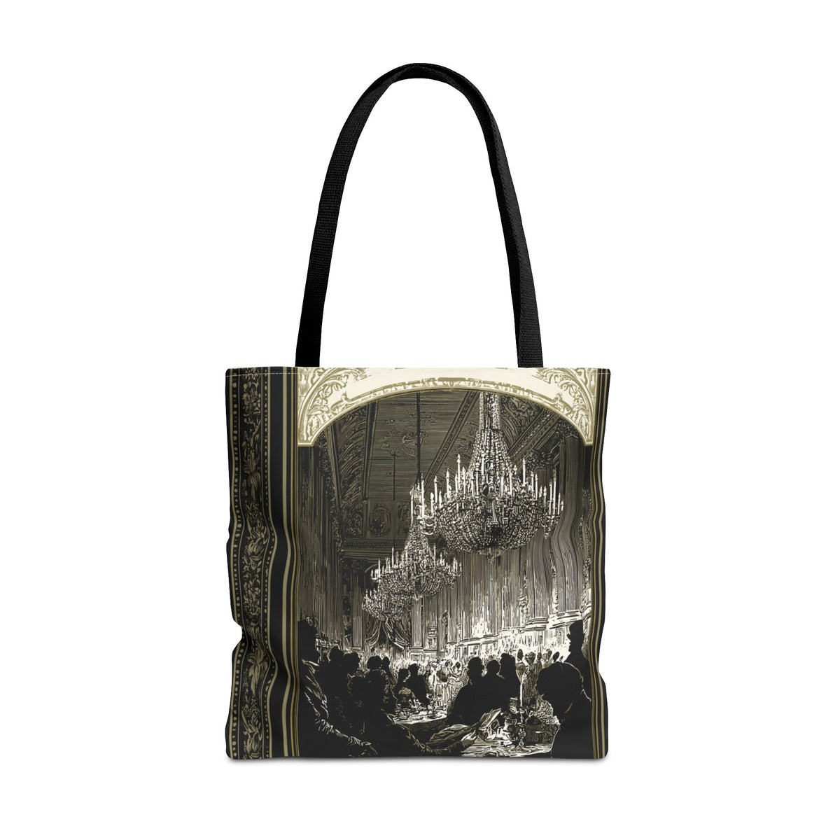 Regency Ballroom Chandelier Tote Bag | Vintage Ballroom Scene