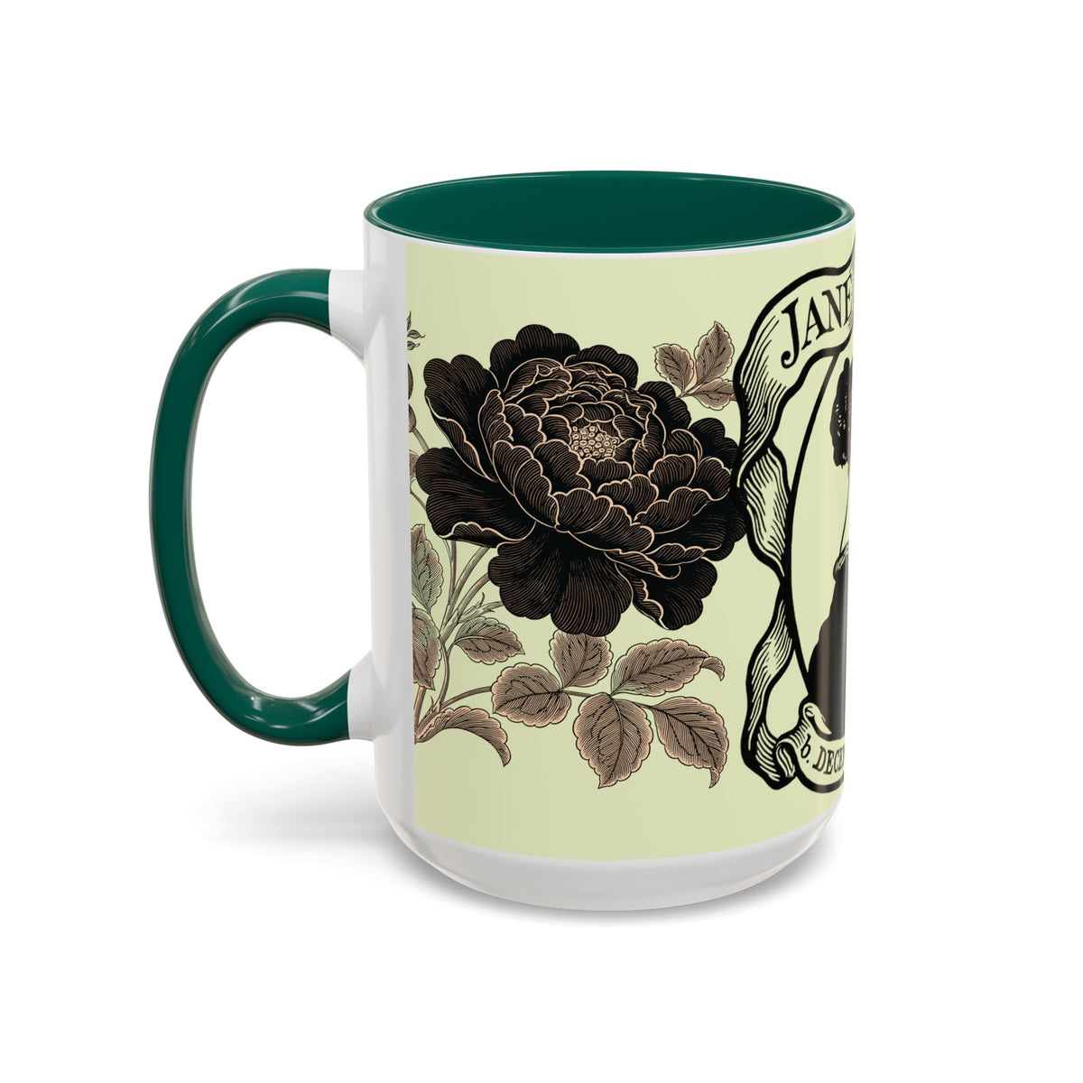 Jane Austen Portrait Ceramic Mug — Literary Tea & Coffee Cup (11oz/15oz)