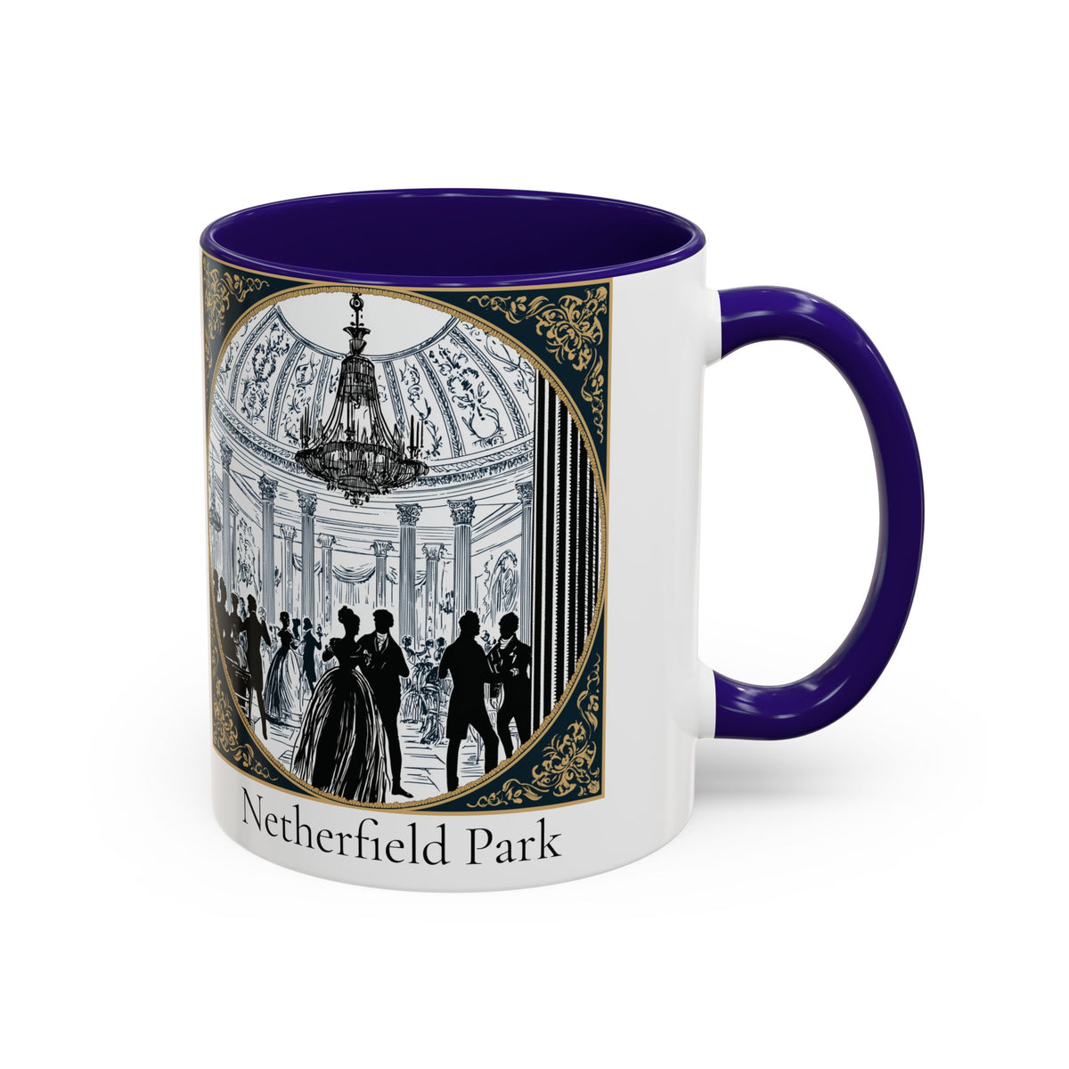 Netherfield Park Ballroom Scene Mug | 11oz 15oz Color Accent