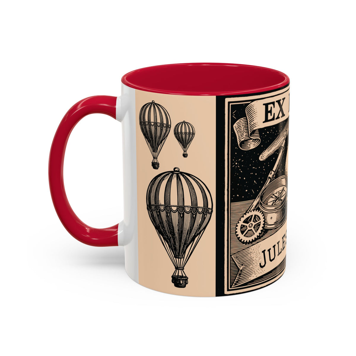 Jules Verne Ex Libris Vintage Science Fiction Coffee Mug (11oz & 15oz)