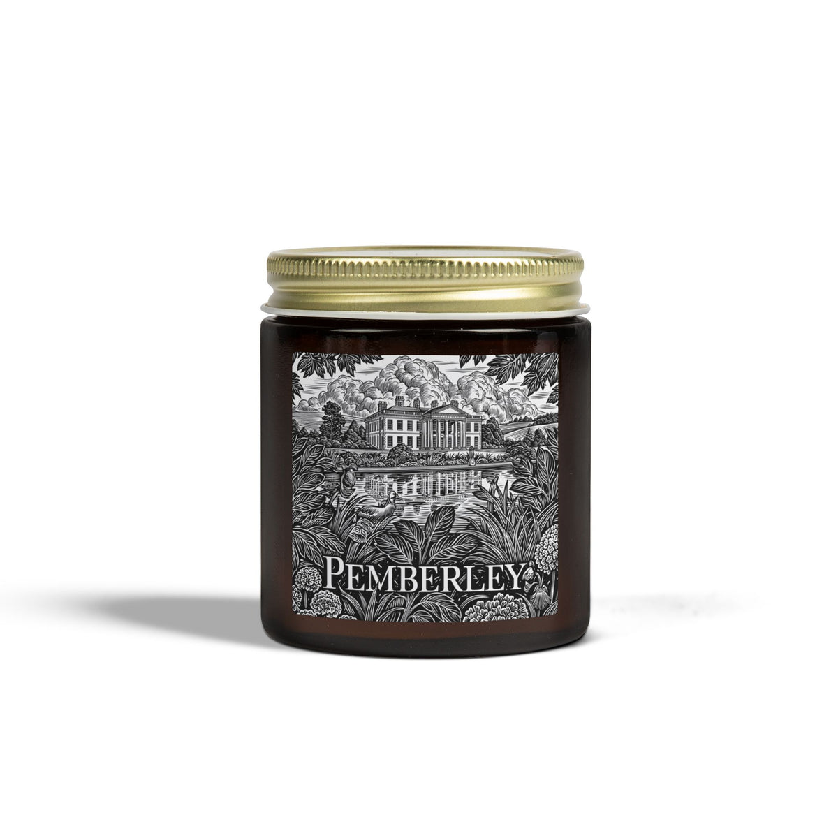Pemberley Illustration Candle | Soy Wax Candle, 4oz & 9oz