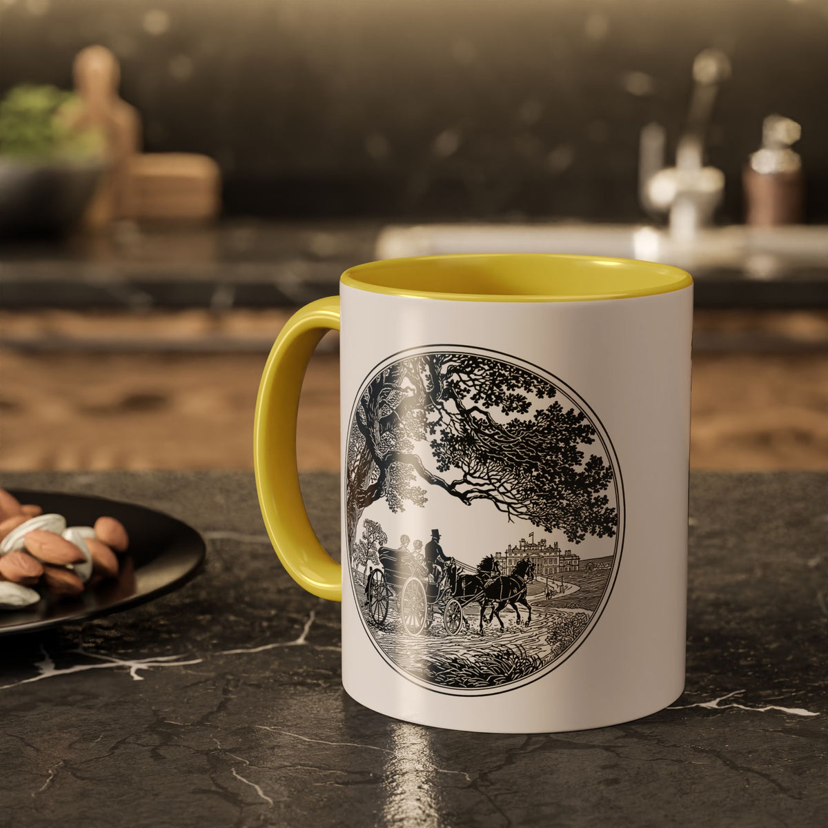 Romantic Vintage Silhouette Mug — "Most Ardently" Tea Coffee Cup (11oz/15oz)