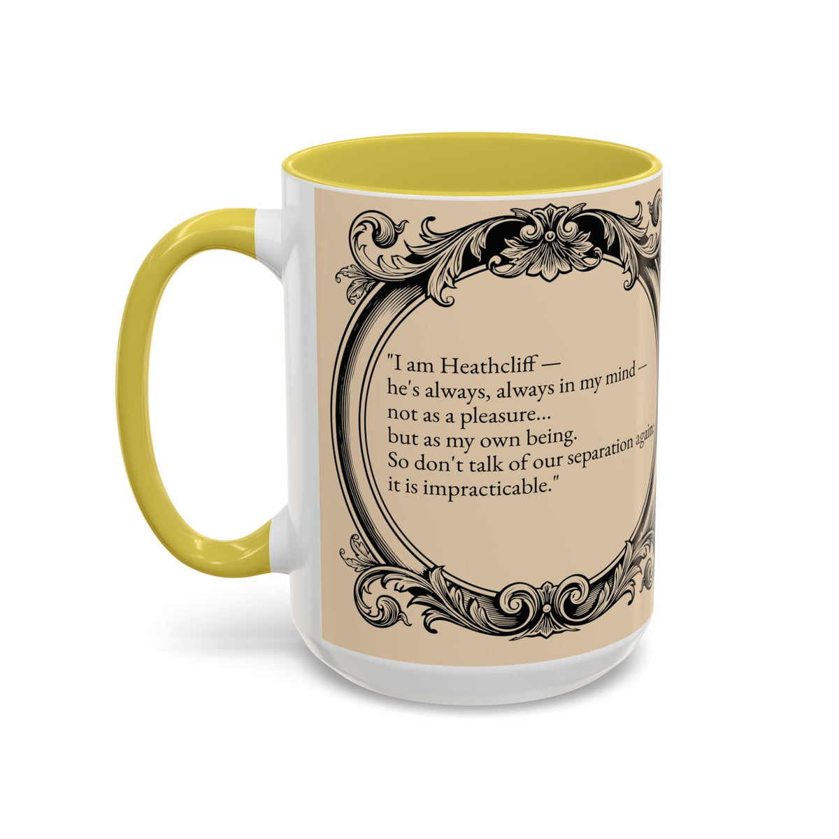 Wuthering Heights Literary Ceramic Mug — Classic Book Cover Coffee Cup (11oz/15oz)