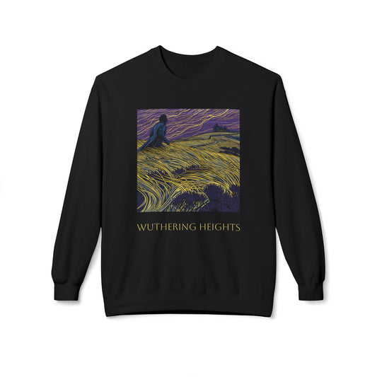 Wuthering Heights Literary Sweatshirt — 'Heathcliff... still on my tinder profile' Gothic Novel Crewneck