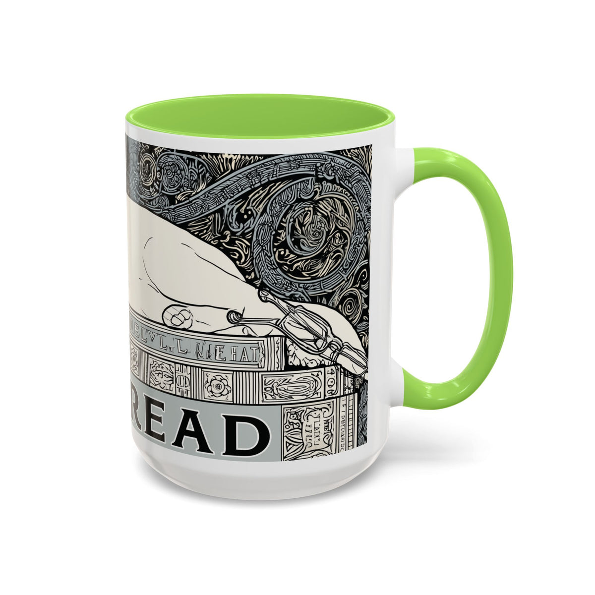 Well Read Siamese Cat Mug | Color Accent Ceramic Mug