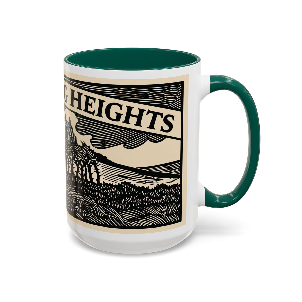 Wuthering Heights Coffee Mug | Emily Brontë Literary Design Mug