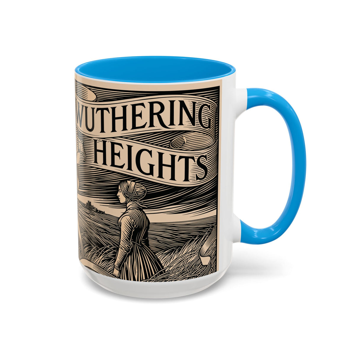 Wuthering Heights Literary Ceramic Mug — Classic Book Cover Coffee Cup (11oz/15oz)