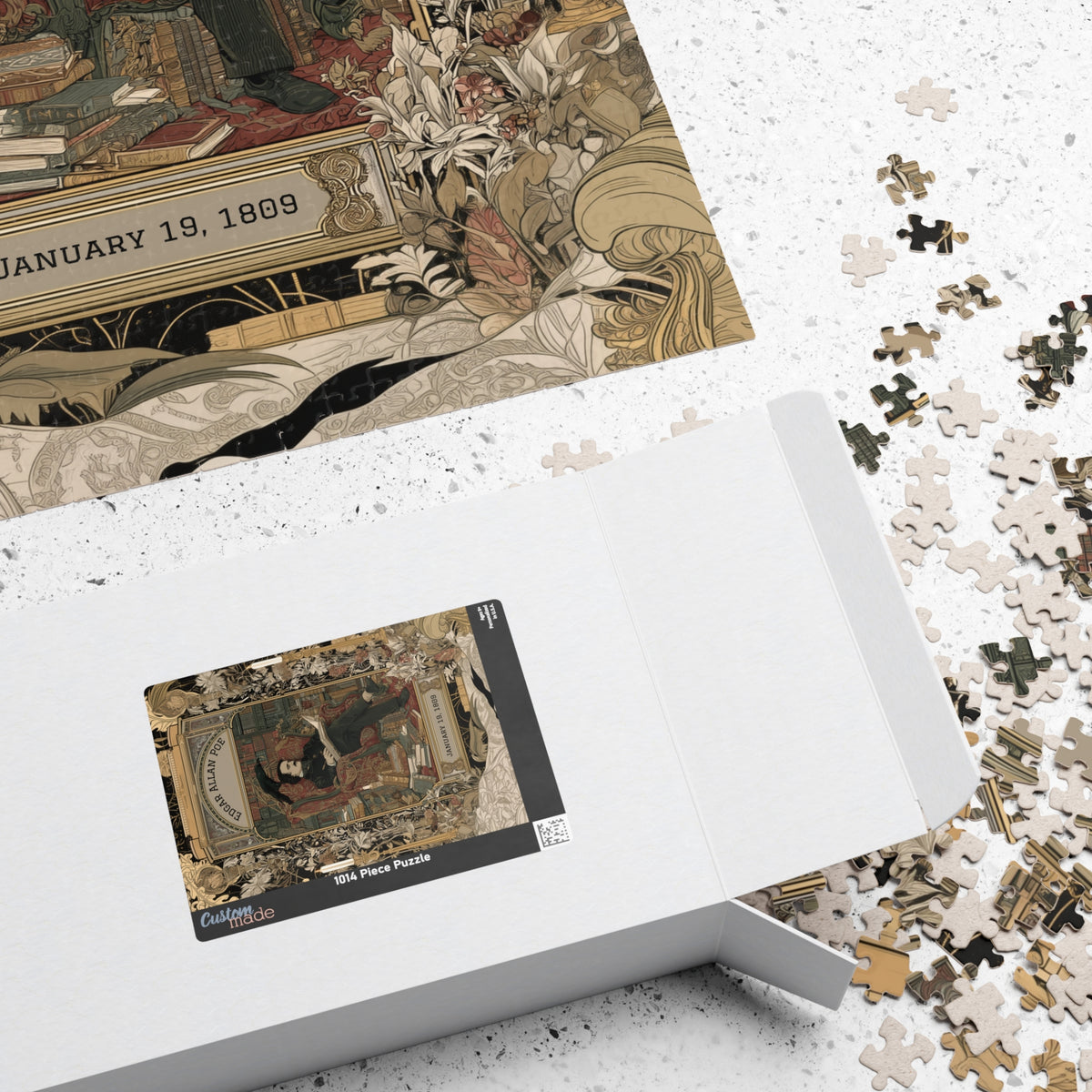 Edgar Allan Poe's Raven Holding Court - Nevermore Puzzle