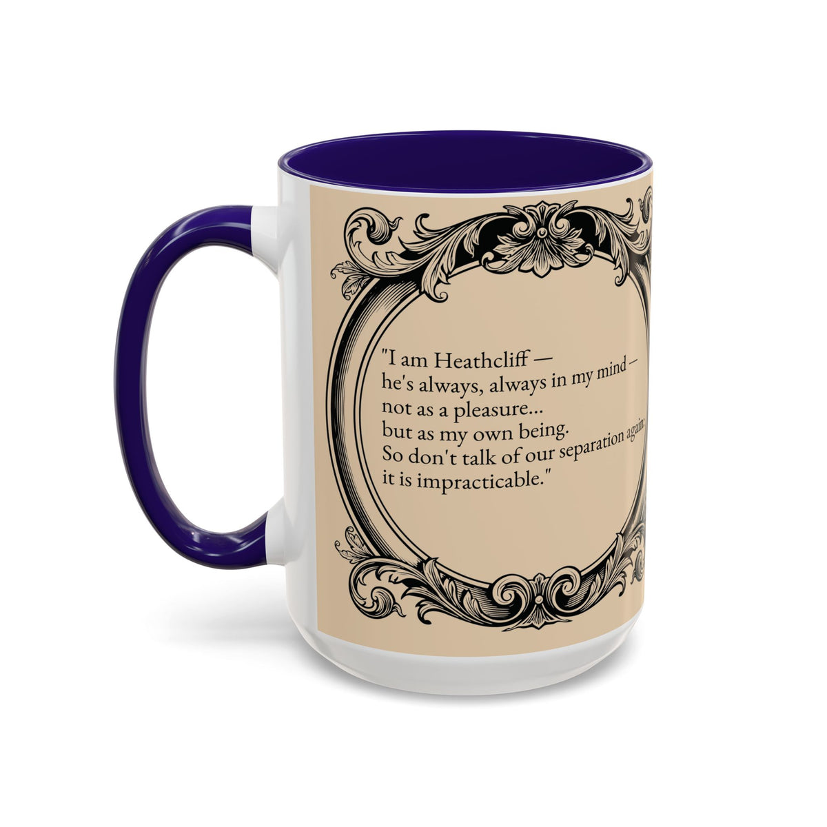 Wuthering Heights Literary Ceramic Mug — Classic Book Cover Coffee Cup (11oz/15oz)