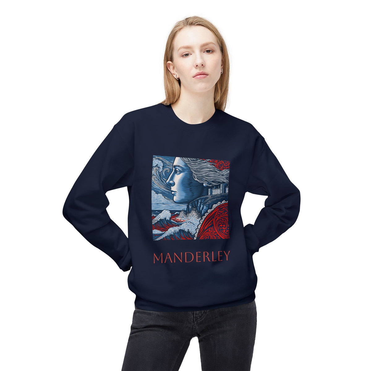 Manderley Crewneck Sweatshirt — "I feel her everywhere, you do too, don't you?"