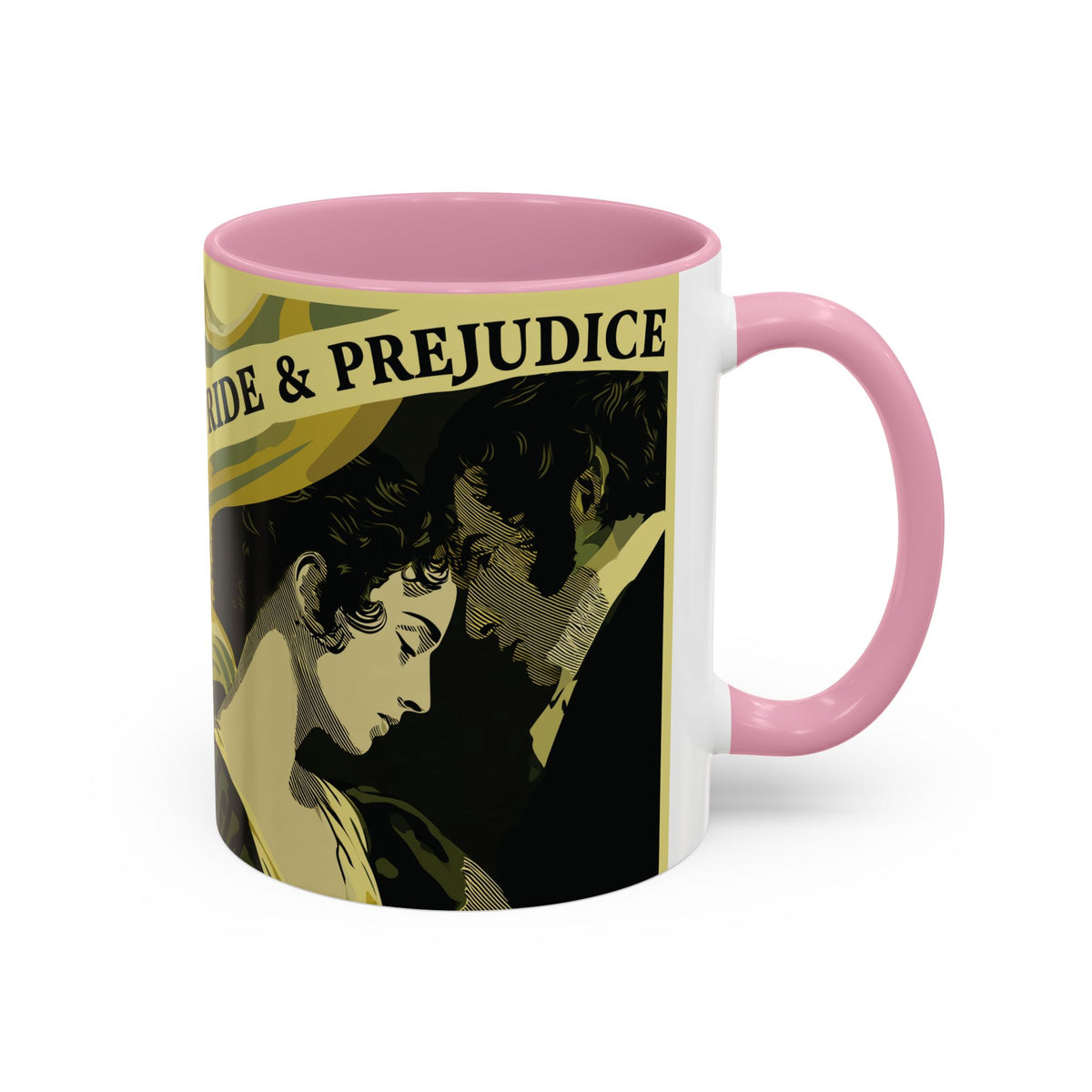 Pride & Prejudice Ceramic Mug – Jane Austen Vintage Romance Coffee Cup