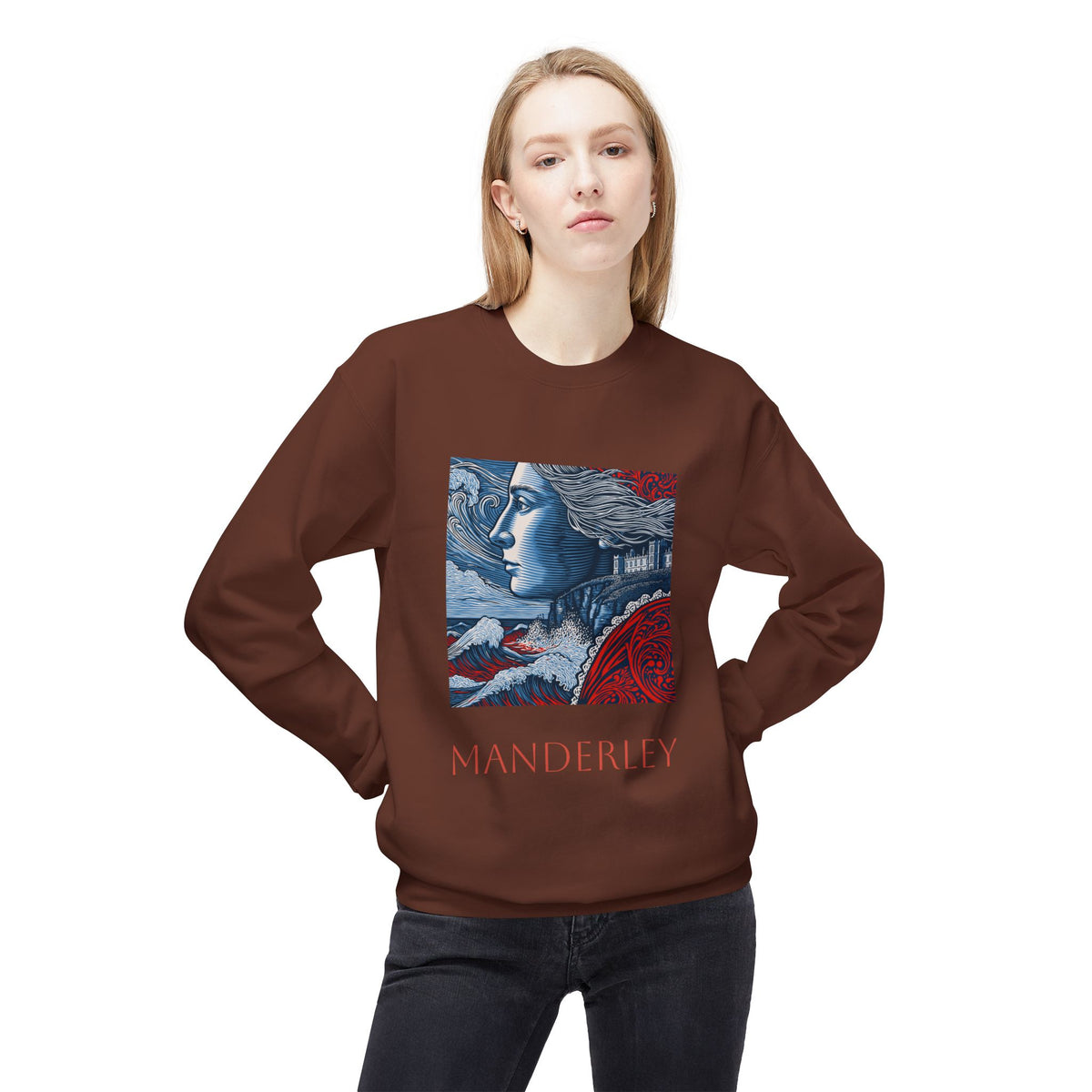Manderley Crewneck Sweatshirt — "I feel her everywhere, you do too, don't you?"
