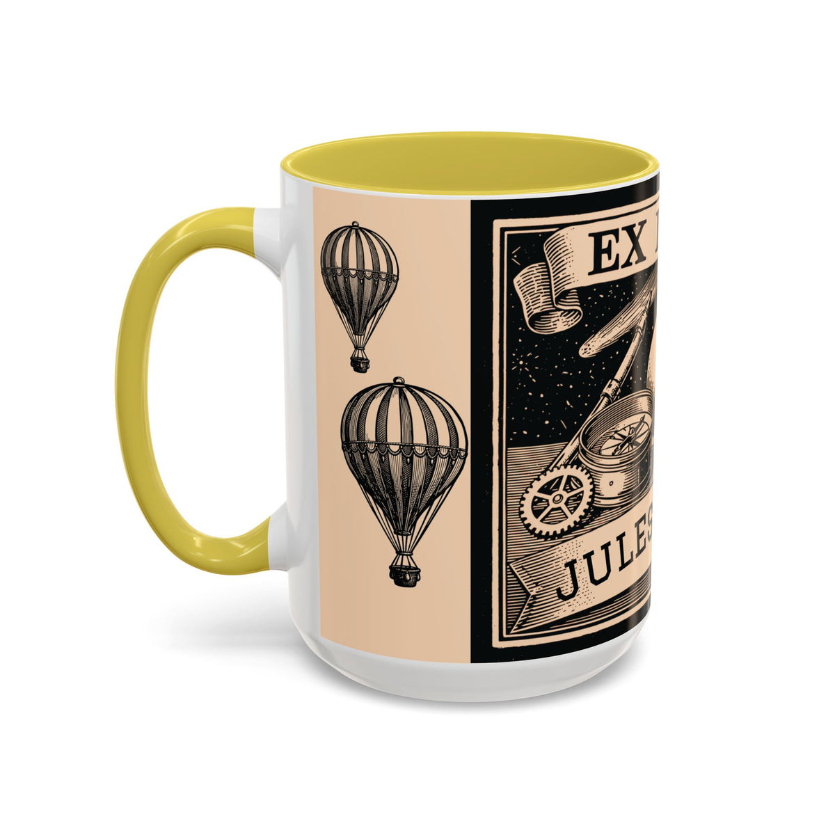 Jules Verne Ex Libris Vintage Science Fiction Coffee Mug (11oz & 15oz)