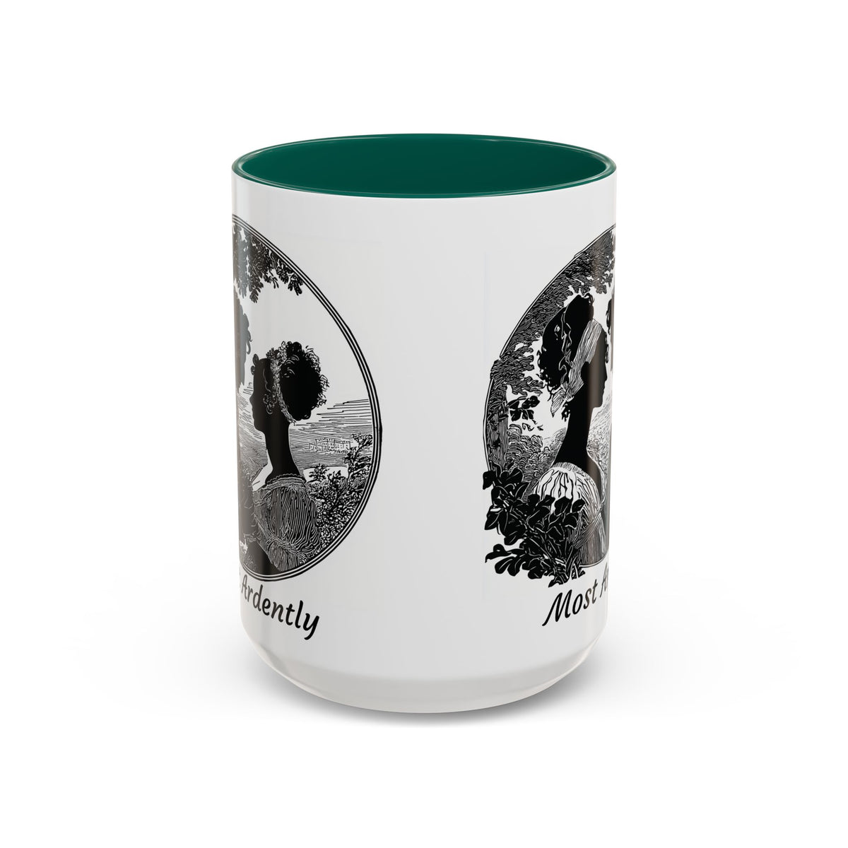 Regency Silhouette 'Most Ardently' Mug, Ceramic Coffee Mug | 11oz or 15oz