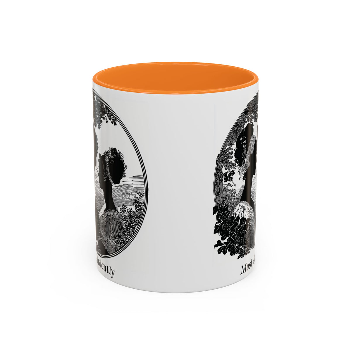 Regency Silhouette 'Most Ardently' Mug, Ceramic Coffee Mug | 11oz or 15oz