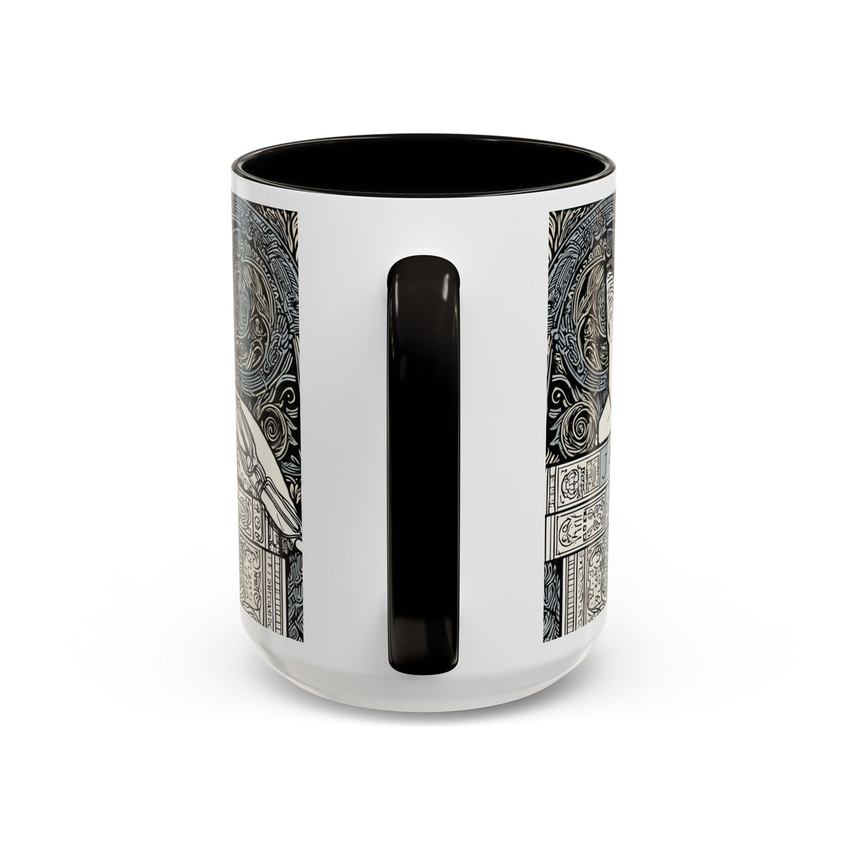 Well Read Siamese Cat Mug | Color Accent Ceramic Mug