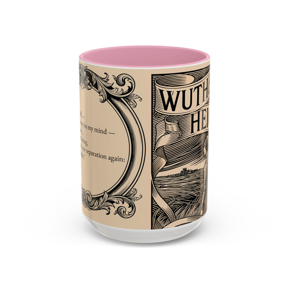 Wuthering Heights Literary Ceramic Mug — Classic Book Cover Coffee Cup (11oz/15oz)
