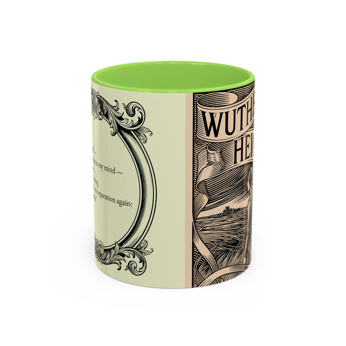 Wuthering Heights Literary Ceramic Mug — Classic Book Cover Coffee Cup (11oz/15oz)