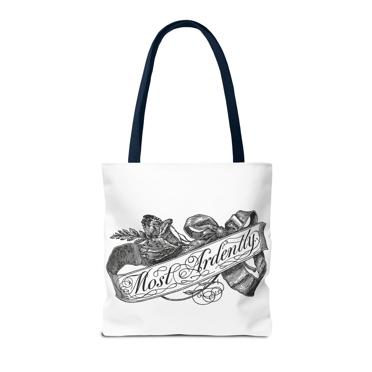 Regency Ribbon Banner Tote — Most Ardently